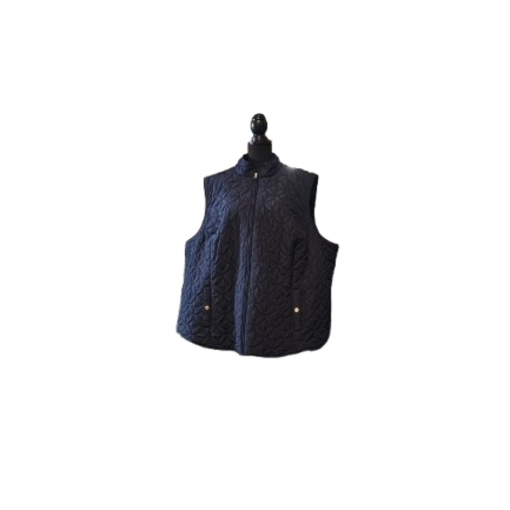 Croft & Barrow Dark Blue Quilted Vest